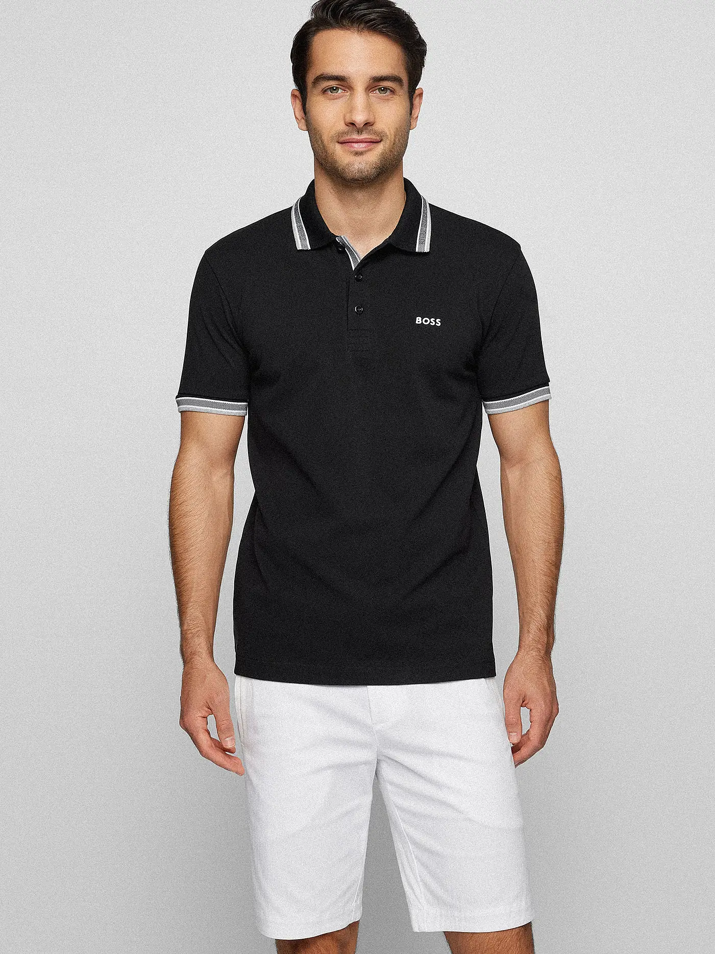 BOSS | Poloshirt Regular Fit PADDY | schwarz